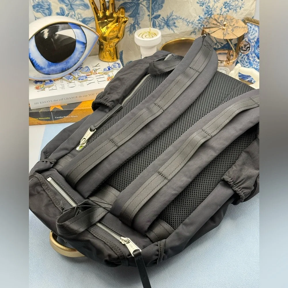 🆕 DIESEL 🧿 NWT Logos L-Large Backpack, Black Recycled Nylon - Picture 6 of 15